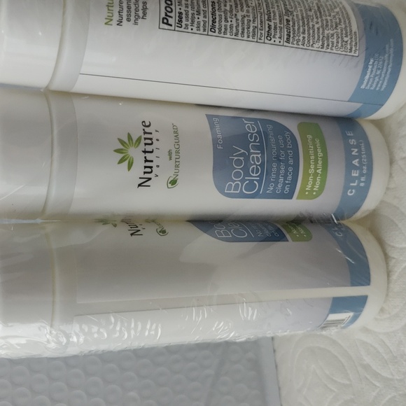 Nurture Valley No Rinse Body Face Wash Cleanser Foam Package Of 3 Each 8oz New F - Picture 5 of 5